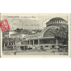 CPA: EVIAN-LES-BAINS. LE CASINO ET LE THEATRE. Années 1930.