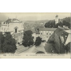 CPA: CHAMBERY.LA PREFECTURE ET LA CHAPELLE DES DUCS DE SAVOIE. Années 1900.