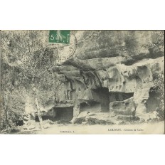 CPA: LAMANON, GROTTES DE CALES, vers 1900.