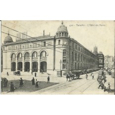 CPA: MARSEILLE, L'HOTEL DES POSTES. LES ANNEES 1900.