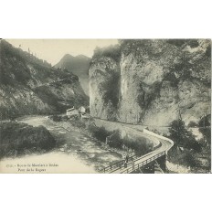 CPA: ROUTE DE MOUTIERS à BRIDES, PONT DE LA RAGEAT. Années 1900.