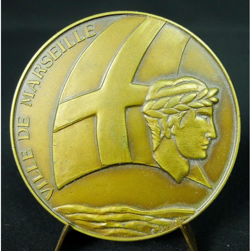 MED 59 - MEDAILLE DE PARIS /SCEAU (70 mm) - VILLE DE MARSEILLE 1968 EUR
