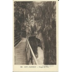 CPA: ANNECY, GORGES DU FIER. Années 1900 .