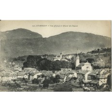 CPA: CHAMBERY. VUE GENERALE ET MASSIF DE BAUGES. Années 1910.