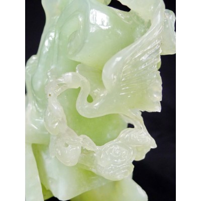 CHINE /ANCIENNE SCULPTURE EN JADE, SHOU LAO. CHINA, CARVED JADE SCULPTURE.