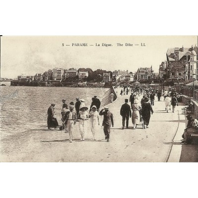 CPA: PARAME. LA DIGUE, THE DIKE, Années 1900