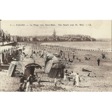 CPA: PARAME. LA PLAGE vers SAINT-MALO, Années 1900