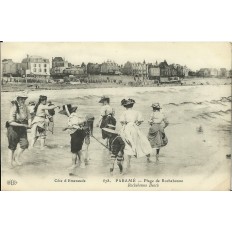 CPA: PARAME. PLAGE de Rochebonne (Animée), en 1900