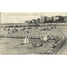 CPA: PARAME. PLAGE DE ROCHEBONNE, Marée basse, Années 1920.