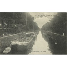 CPA: REDON, CANAL DE NANTES à BREST (PENICHES), Années 1900