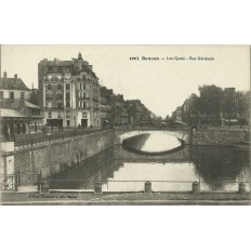 CPA: RENNES, LES QUAIS, VUE GENERALE, Années 1900