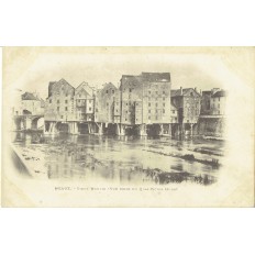 CPA - MEAUX - Vieux Moulins Vue Prise Du Quai V.Hugo - Années 1900