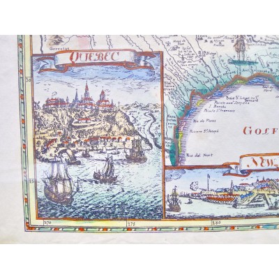 CARTE du CANADA & LOUISIANE , OLD MAP of CANADA & LOUISIANA