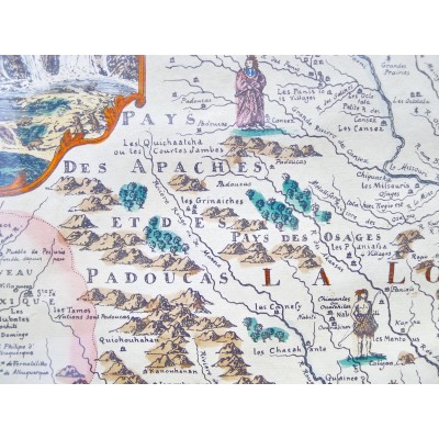 CARTE du CANADA & LOUISIANE , OLD MAP of CANADA & LOUISIANA