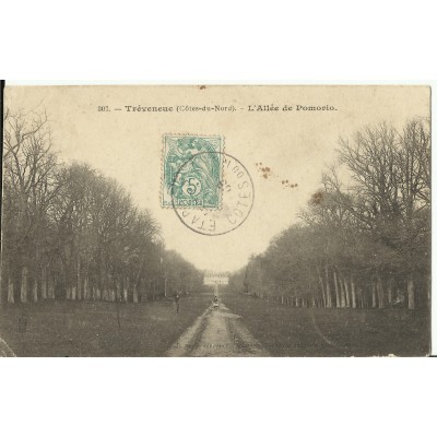 CPA: TREVENEUC, l'Allée de Pomorio, vers 1900