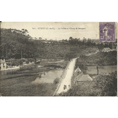 CPA: NKERITY, la Vallée & l'Etang de Beauport, vers 1910