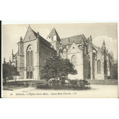CPA: DINAN, L'Eglise Saint-Malo, vers 1900