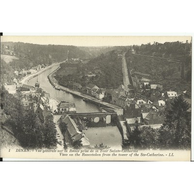 CPA: DINAN, Une Vue Générale sur la Rance, vers 1900