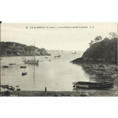 CPA: ILE de BREHAT, Le Port Clos à marée montante, vers 1910