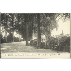 CPA: DINAN, Promenade des Grands-Fossés, années 1910