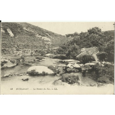 CPA: HUELGOAT, La Rivière du Fao, vers 1900