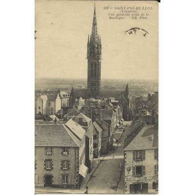 CPA: SAINT-POL-DE-LEON, Vue Générale, vers 1910