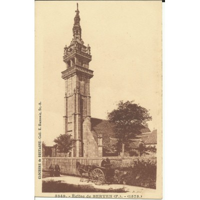 CPA: BERVEN, L'Eglise, vers 1920