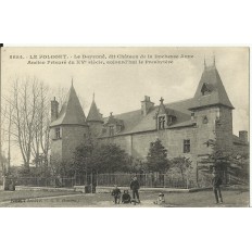 CPA: LE FOLGOET, Enfants devant le Doyenné, années 1900