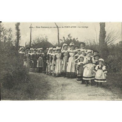 CPA: PONT-AVEN, Noce Bretonne, Années 1910