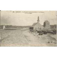 CPA: CAMARET, La Chapelle de Roch'Amadour et le Chateau, vers 1900