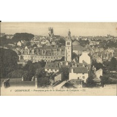 CPA: QUIMPERLE, Panorama pris de la Montagne de Lovignon, vers 1910