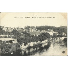 CPA: QUIMPERLE, Maisons sur l'Elle, vers 1900