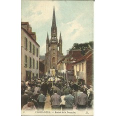 CPA: PLOUGASTEL, Rentrée de la Procession, vers 1900