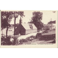 CPA: SAINTE-MARINE, la Chapelle et un coin du Port, vers 1910