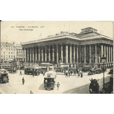 CPA: PARIS , LA BOURSE, Années 1910