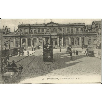 CPA: BORDEAUX, L'HOTEL DE VILLE, vers 1900