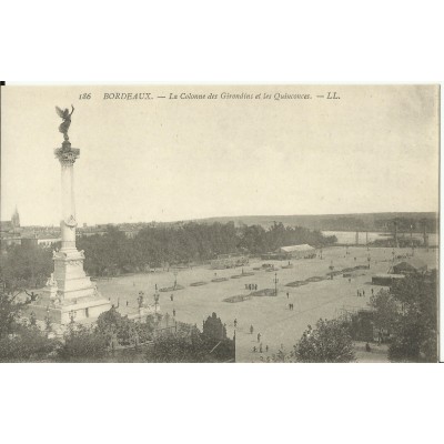 CPA: BORDEAUX, LA COLONNE DES GIRONDINS, vers 1900