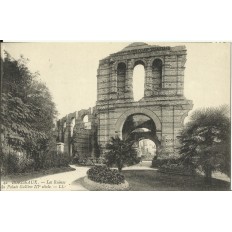 CPA: BORDEAUX, Les Ruines du Palais Gallien, vers 1900