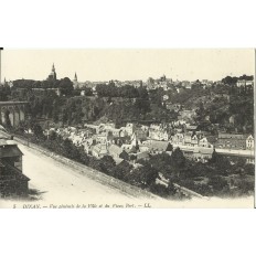 CPA: DINAN, Vue Générale Ville et vieux Port, en 1900