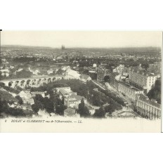 CPA: ROYAT et CLERMONT, vus de l'Observatoire, vers 1900