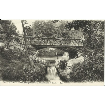 CPA: ROYAT,Pont Rustique sur la Tiretaine dans le Parc, vers 1900