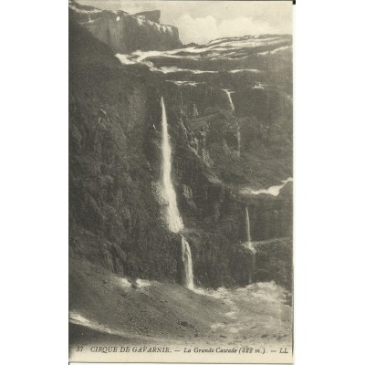 CPA: CIRQUE DE GAVARNIE, la Grande Cascade, vers 1900