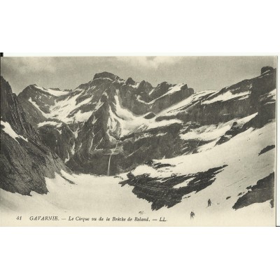 CPA: GAVARNIE, le Cirque vu de la Brèche de Roland, vers 1900