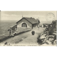 CPA: LOURDES, Funiculaire du Pic du Jer, La Gare du Sommet, vers 1900