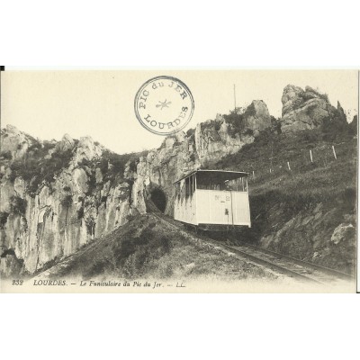 CPA: LOURDES, Funiculaire du Pic du Jer, vers 1900