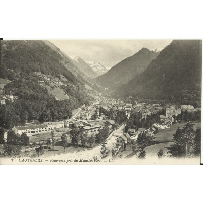 CPA: CAUTERETS , Panorama pris du Mamelon Vert, vers 1900