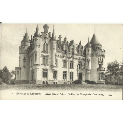 CPA: BREZE, Chateau de Granfonds (coté ouest), vers 1920