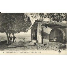 CPA: CAP D'ANTIBES, Chapelle Notre-Dame de Bon-Port, Années 1900
