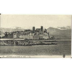CPA: ANTIBES et la Chaine des Alpes, Années 1900