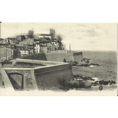 CPA: ANTIBES, les Remparts, Années 1900